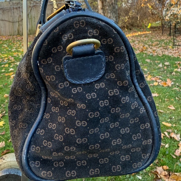 Gucci Vintage Suede Satchel - Picture 3 of 16